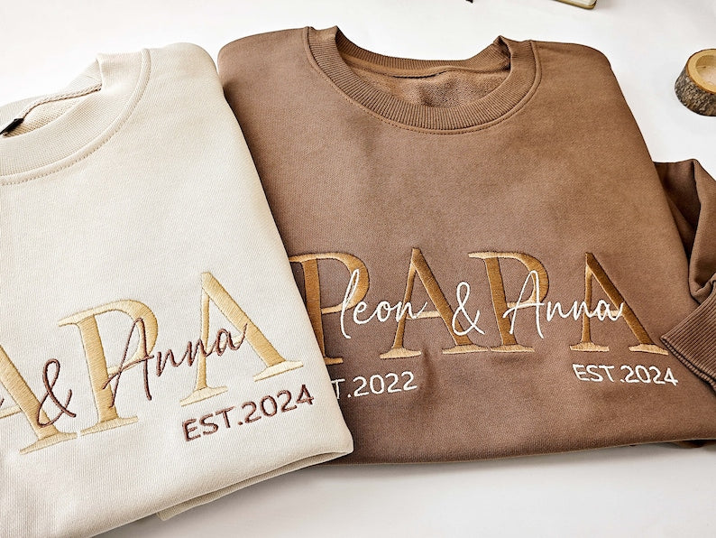Custom Embroidered sweatshirts for dad